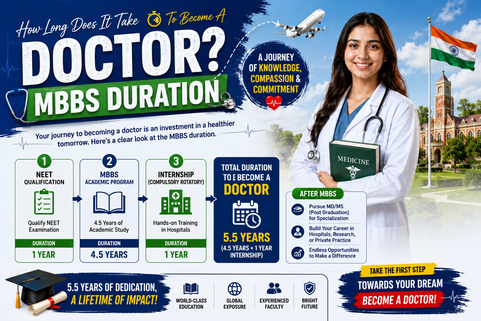 How Long Does It Take To Become A Doctor? MBBS Duration